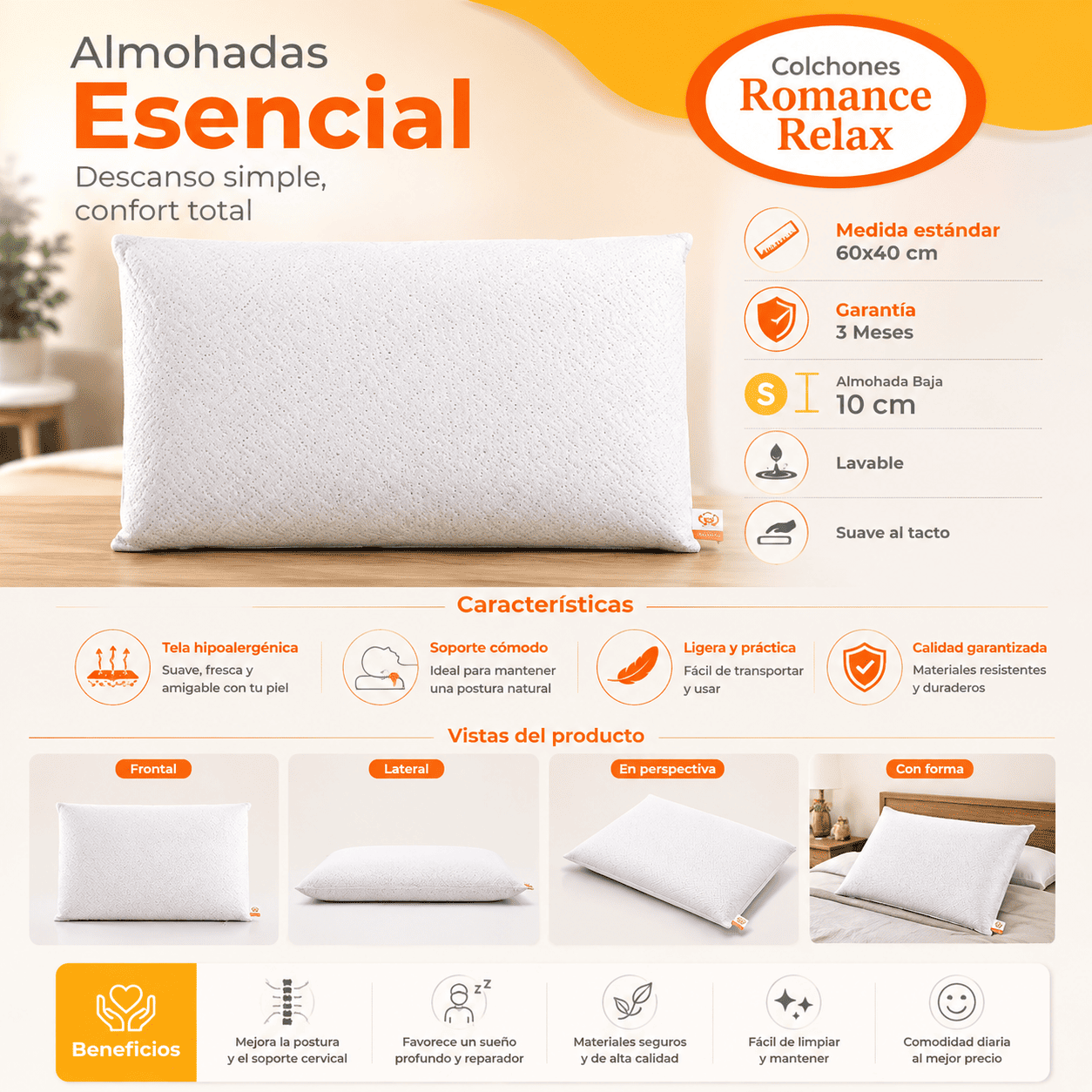 Almohada Esencial ROMANCE RELAX