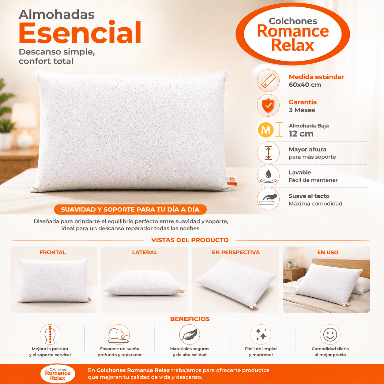 Almohada Esencial ROMANCE RELAX
