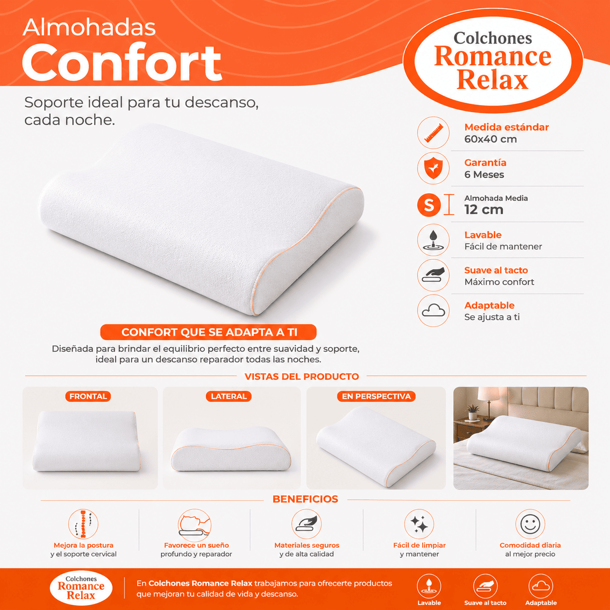 Almohada Confort ROMANCE RELAX
